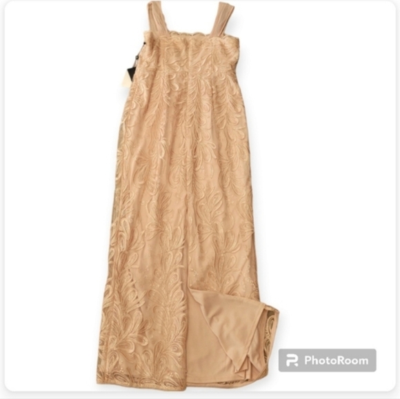 NWT Adrianna Papell Cocktail Sequin Maxi Dress Sz 12 - Picture 7 of 16